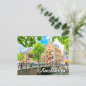 Zomertijd in Amsterdam, Nederland Briefkaart (Staand voorkant)