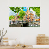 Zomertijd in Amsterdam, Nederland Poster (Keuken)