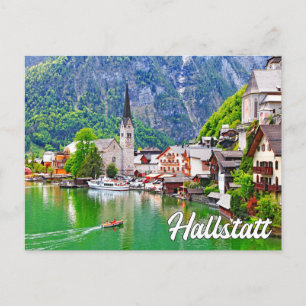 Zomertijd in Hallstatt, Oostenrijk Briefkaart