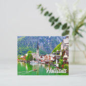 Zomertijd in Hallstatt, Oostenrijk Briefkaart (Staand voorkant)