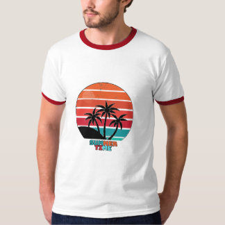 ZOMERTIJD Kleurrijk T-shirt