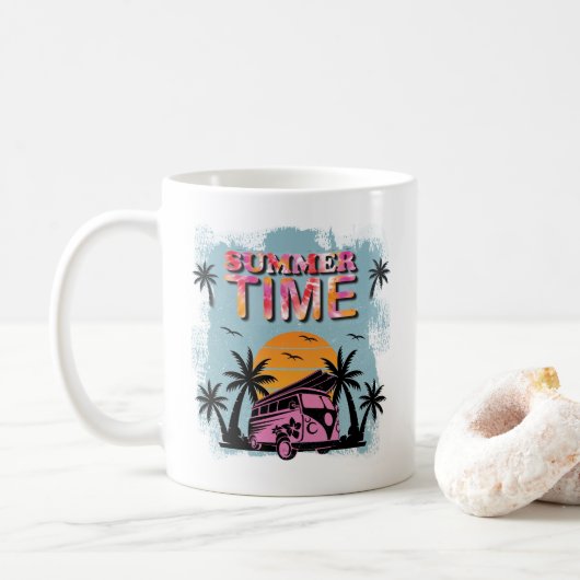 zomertijd koffiemok (Met donut)