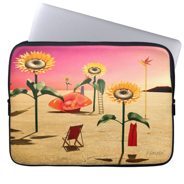 Zomertijd Laptop Sleeve (Voorkant)