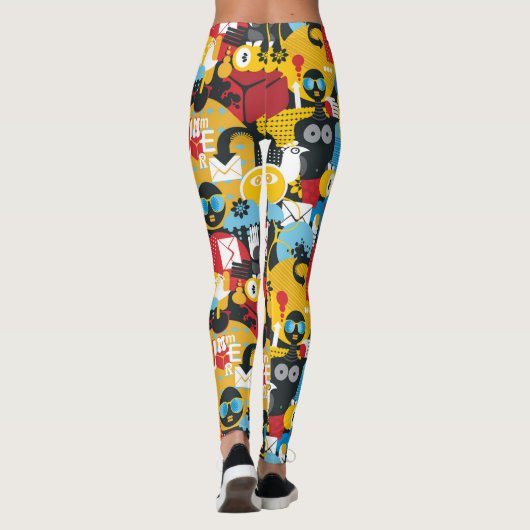 zomertijd leggings (Achterkant)