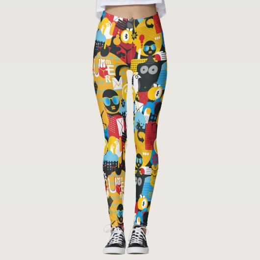 zomertijd leggings (Voorkant)