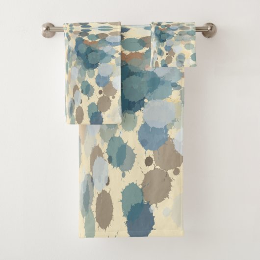 Zomertijd Leuk Ocean Spray Splatter Abstracte Kuns Bad Handdoek (Insitu)
