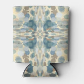 Zomertijd Leuk Ocean Spray Splatter Abstracte Kuns Blikjeskoeler (Voorkant)