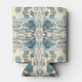 Zomertijd Leuk Ocean Spray Splatter Abstracte Kuns Blikjeskoeler (Achterkant)