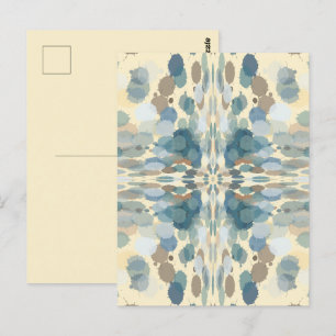 Zomertijd Leuk Ocean Spray Splatter Abstracte Kuns Briefkaart