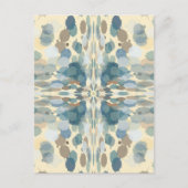 Zomertijd Leuk Ocean Spray Splatter Abstracte Kuns Briefkaart (Voorkant)