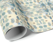 Zomertijd Leuk Ocean Spray Splatter Abstracte Kuns Cadeaupapier (Rol Hoek)