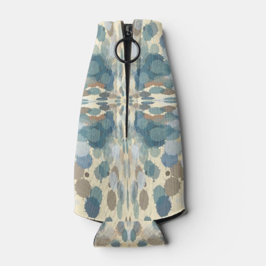 Zomertijd Leuk Ocean Spray Splatter Abstracte Kuns Flesjeskoeler (Achterkant)