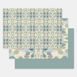 Zomertijd Leuk Ocean Spray Splatter Abstracte Kuns Inpakpapier Vel