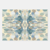 Zomertijd Leuk Ocean Spray Splatter Abstracte Kuns Inpakpapier Vel (Voorkant 2)