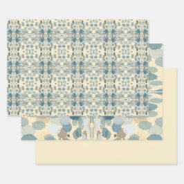 Zomertijd Leuk Ocean Spray Splatter Abstracte Kuns Inpakpapier Vel