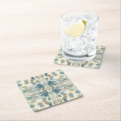 Zomertijd Leuk Ocean Spray Splatter Abstracte Kuns Kartonnen Onderzetters (Insitu)