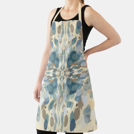 Zomertijd Leuk Ocean Spray Splatter Abstracte Kuns Schort (Insitu)