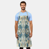 Zomertijd Leuk Ocean Spray Splatter Abstracte Kuns Schort (Gedragen)