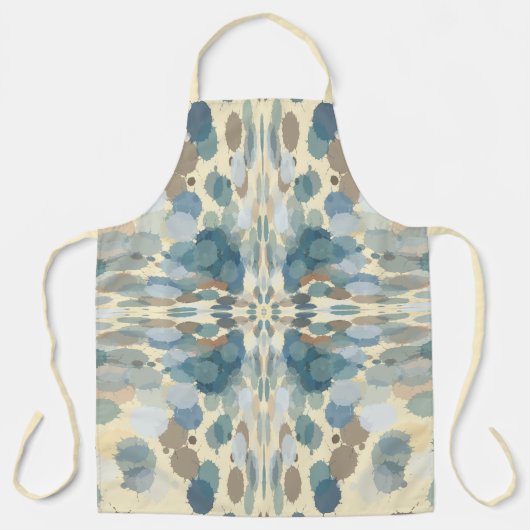 Zomertijd Leuk Ocean Spray Splatter Abstracte Kuns Schort (Voorkant)