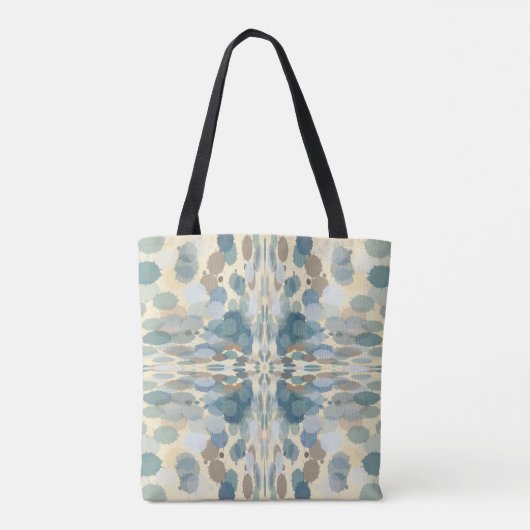 Zomertijd Leuk Ocean Spray Splatter Abstracte Kuns Tote Bag (Achterkant)
