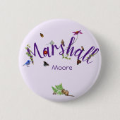 Zomertijd met persoonlijkheid: ronde button 5,7 cm (Voorkant)