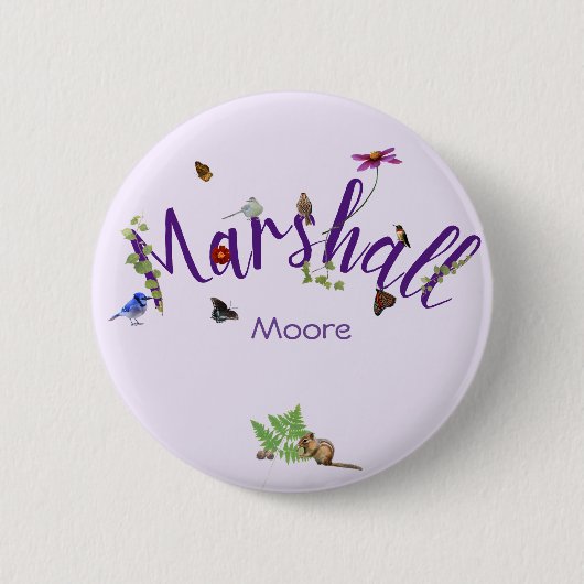 Zomertijd met persoonlijkheid: ronde button 5,7 cm (Voorkant)