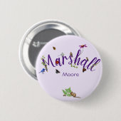 Zomertijd met persoonlijkheid: ronde button 5,7 cm (Voorkant /achterkant)