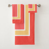 Zomertijd perzik fruitblok patroon bad handdoek (Insitu)