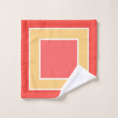 Zomertijd perzik fruitblok patroon bad handdoek (Wasdoekje)