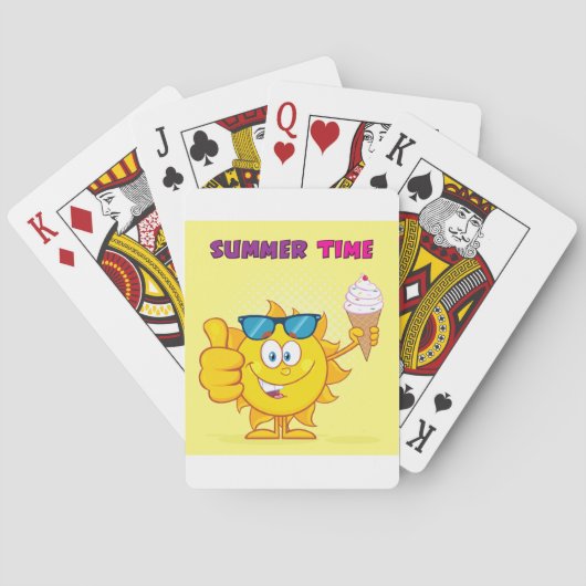 zomertijd pokerkaarten (Achterkant)