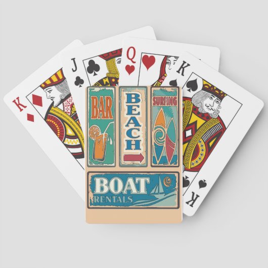 zomertijd pokerkaarten (Achterkant)