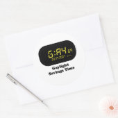 Zomertijd Ronde Sticker (Envelop)