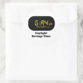 Zomertijd Ronde Sticker (Tas)