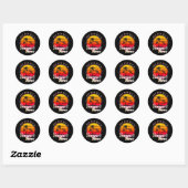 Zomertijd Ronde Sticker (Vel)