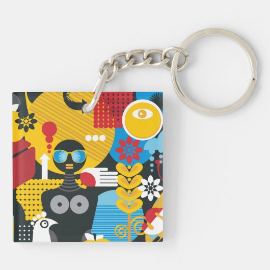 zomertijd sleutelhanger (Achterkant)