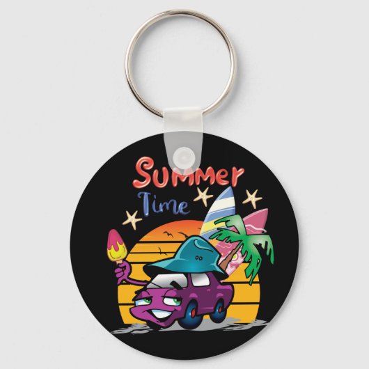 zomertijd sleutelhanger (Voorkant)