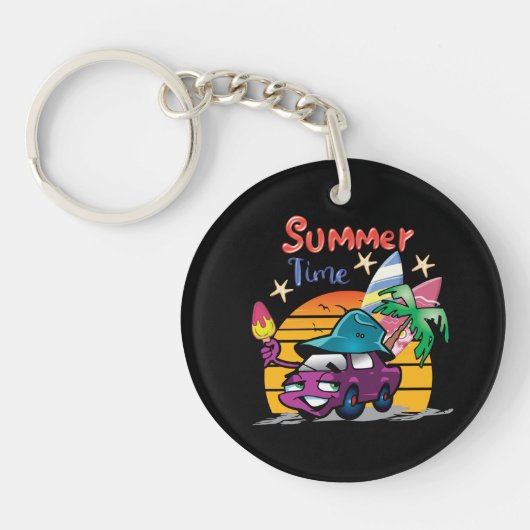 zomertijd sleutelhanger (Voorkant)