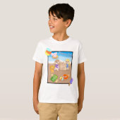 Zomertijd Speelgoed T-shirt (strandthema) (Voorkant volledig)