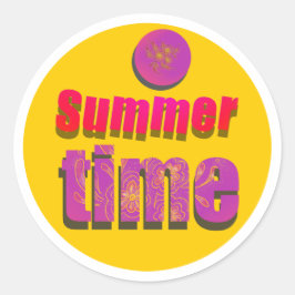 Zomertijd sticker