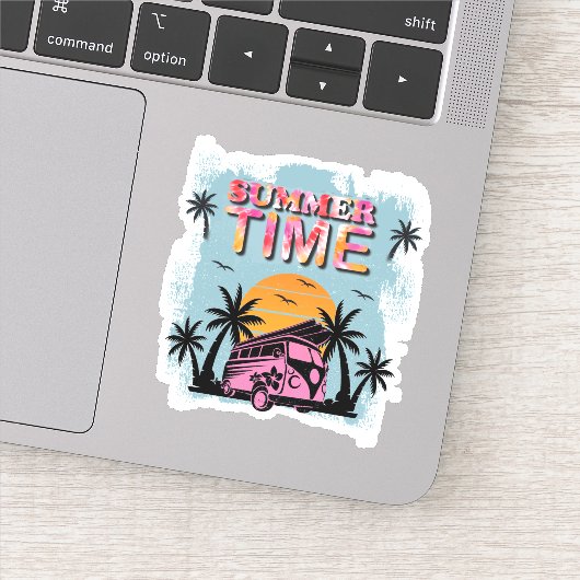 zomertijd sticker (Detail)