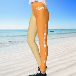 Zomertijd Strand Tijd Sportief Genaamd Leggings