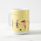 Zomertijd strandfeest leuke thee koffiemok (Voorkant links)