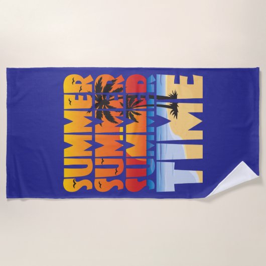 Zomertijd! Strandlaken (Voorkant)