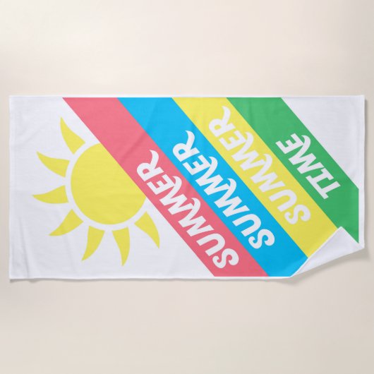 zomertijd strandlaken (Voorkant)