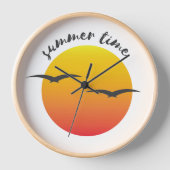 Zomertijd Sunset Wall Clock (Voorkant)