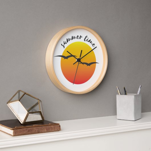 Zomertijd Sunset Wall Clock (Kantoor)