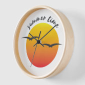 Zomertijd Sunset Wall Clock (Hoek)