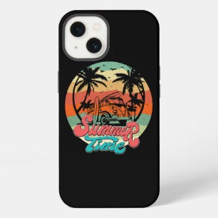 Zomertijd Surf Funny Beach Familie Vakantie Match iPhone 13 Hoesje