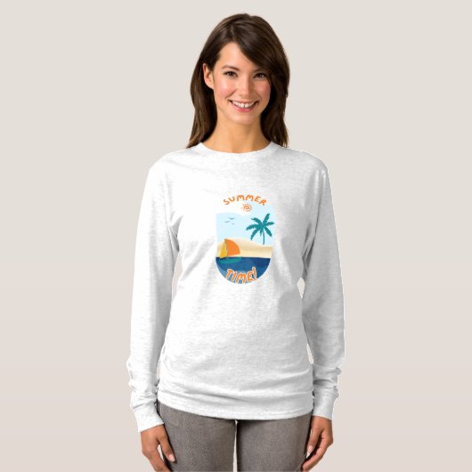 Zomertijd ! t-shirt (Voorkant volledig)