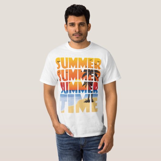 Zomertijd! T-shirt (Voorkant volledig)